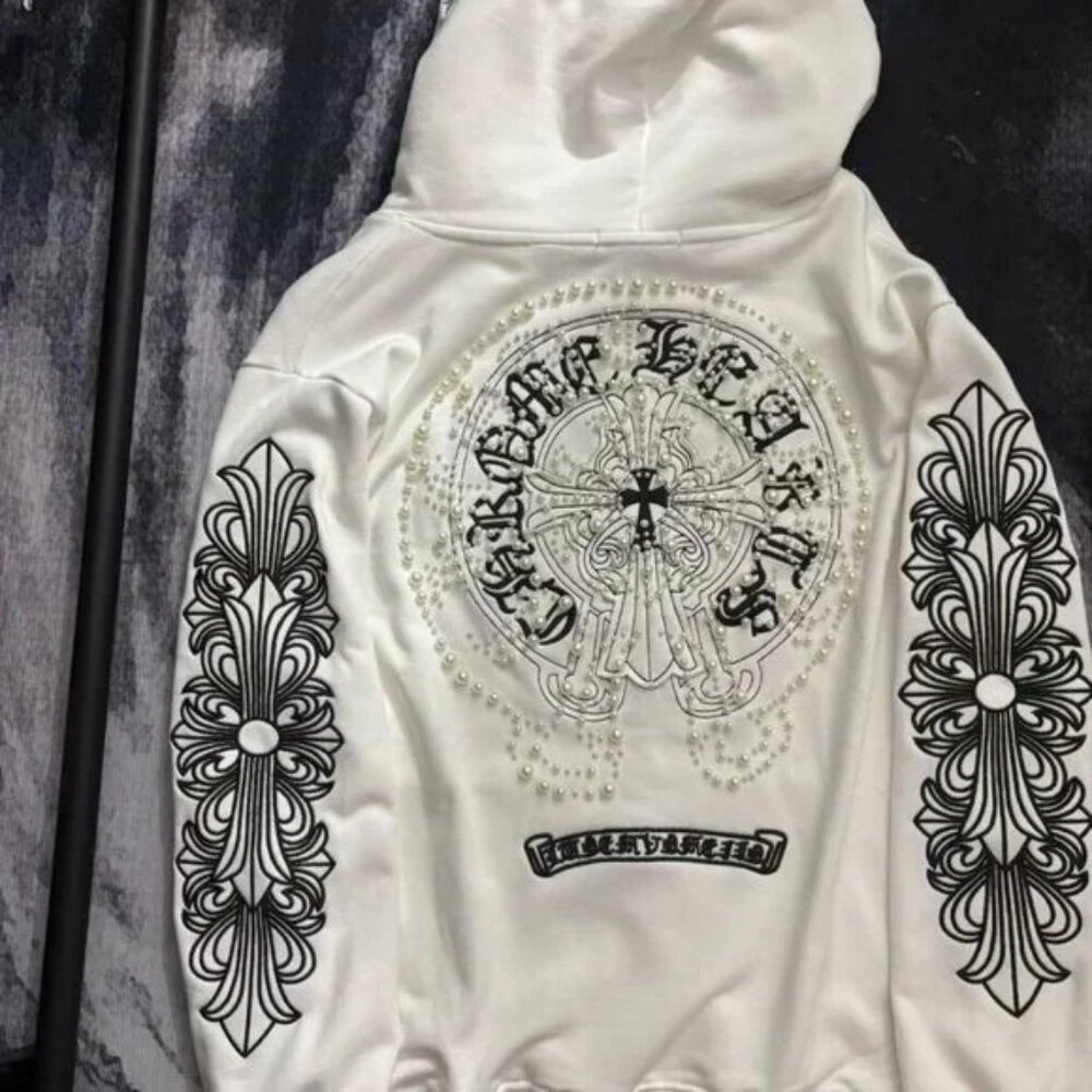 Classic Chrome Hearts Hoodie White - Picture 2 of 7